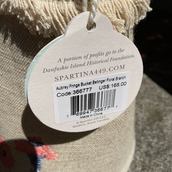 👛Spartina 449 Aubrey Fringe Bucket Bag - Picture 7 of 10